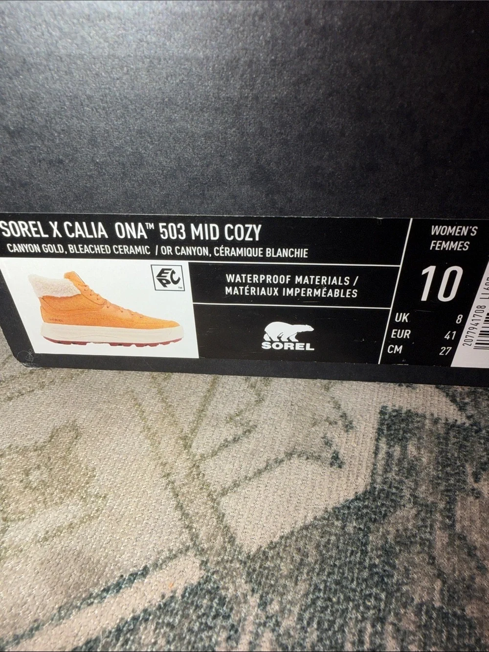 SOREL x CALIA Out N’ About™ 503 Mid Cozy - Canyon Gold, Bleached Ceramic size 10